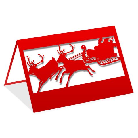 Red and White sleigh