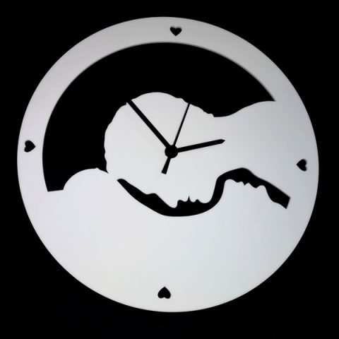 Horloge Couple (blanc)